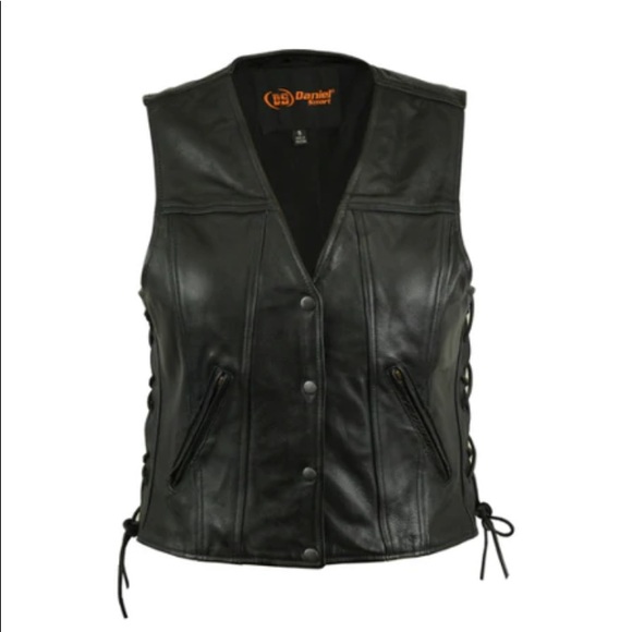 NEW! 100% genuine leather•XS•open adjustable leather tie sides• snap closure• - Picture 14 of 15